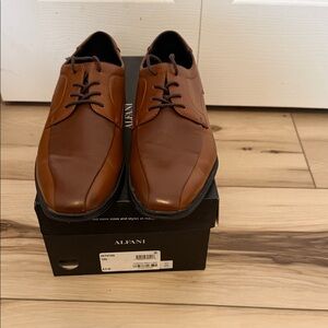 Alfani Men's Brown Leather Derbys